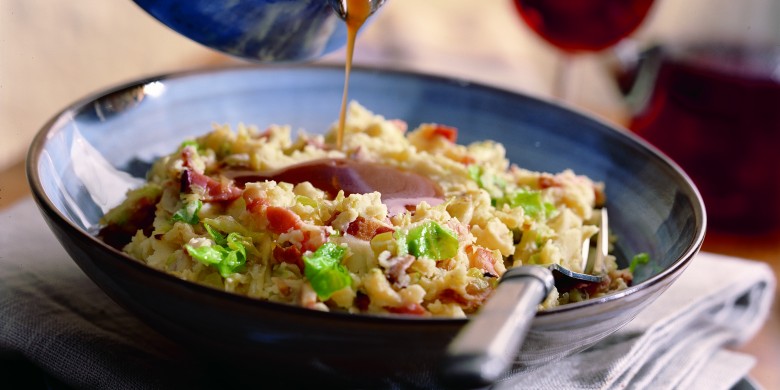 Ierse stamppot van puree met witte kool