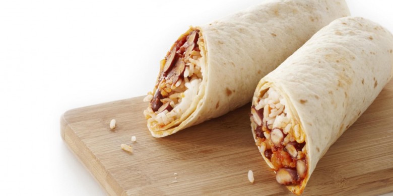 Burrito met spekjes en bonen
