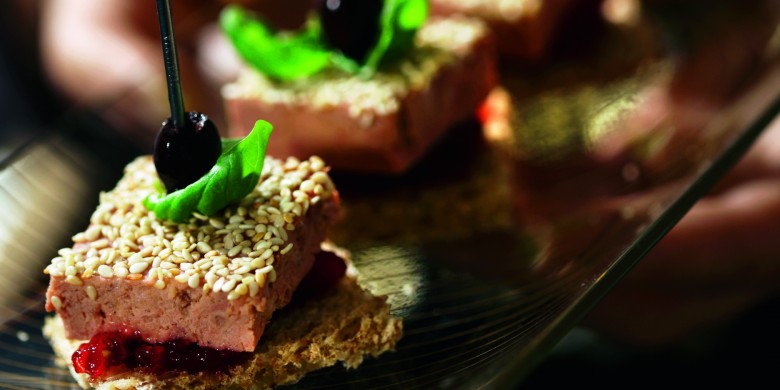 Canapé met wildpaté