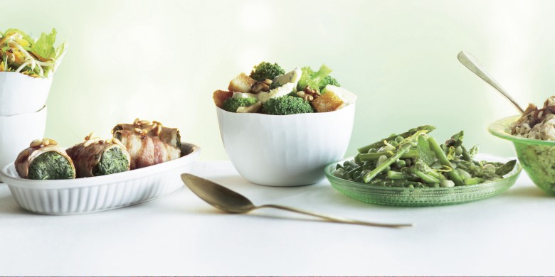 Broccoli met walnoten en blauwe kaas