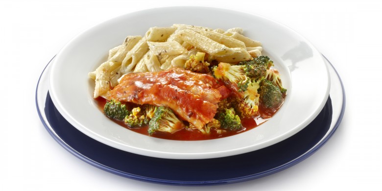 Koolvis met broccolitomatensaus