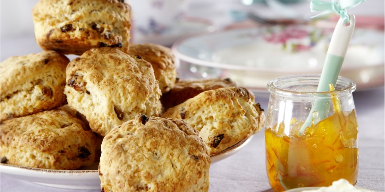 Scones met gedroogd fruit