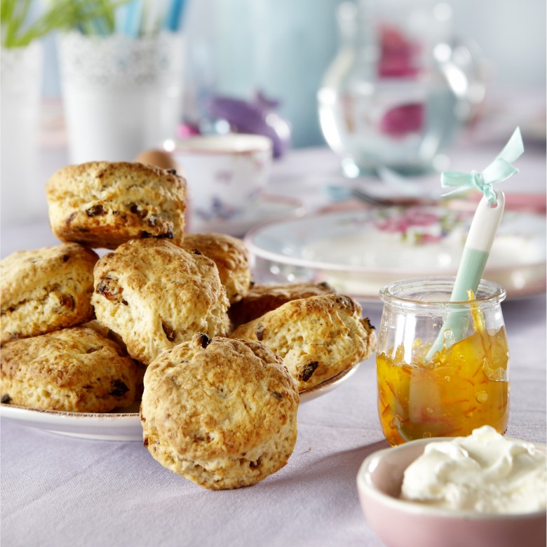 Scones met gedroogd fruit