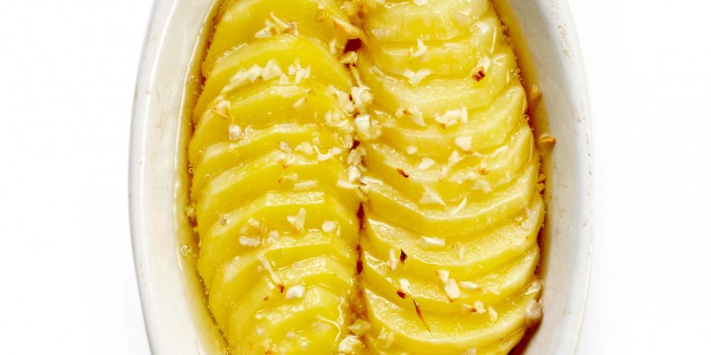 Gekonfijte aardappel uit de oven