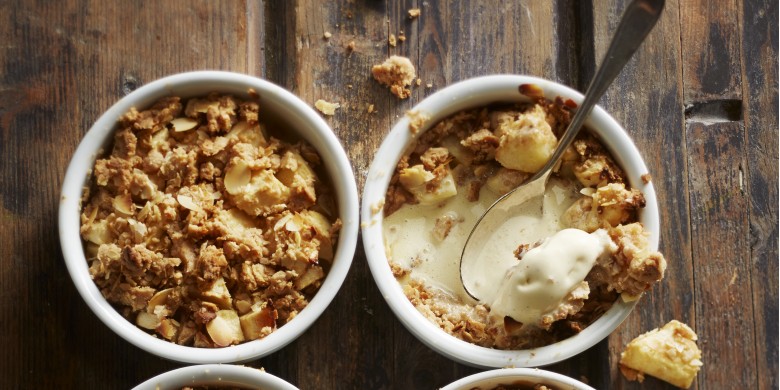 Kruidige appelspeculaascrumble