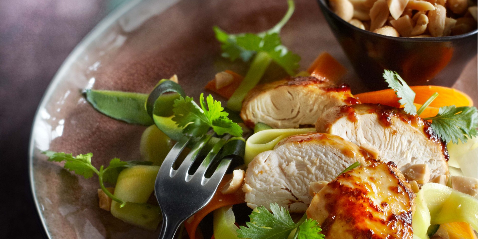 Geroerbakte kip met groentenmie