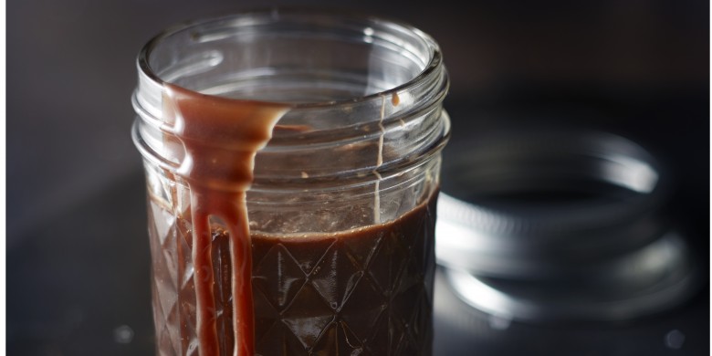 Choco-fudgesaus met zeezout