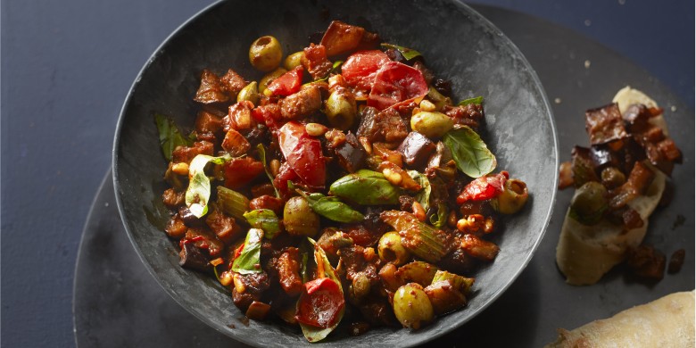 Auberginecaponata met cacao