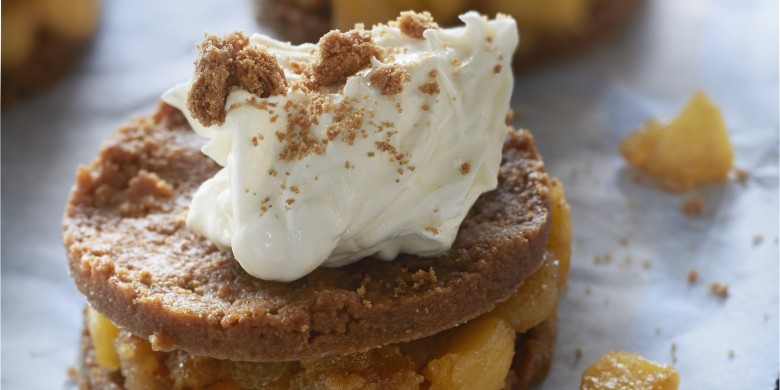 Speculaastaartje met appel en amandel