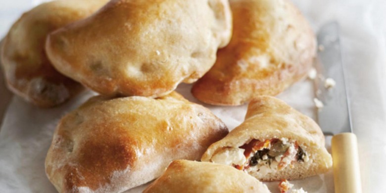 Empanada's gevuld met geitenfeta en ricotta