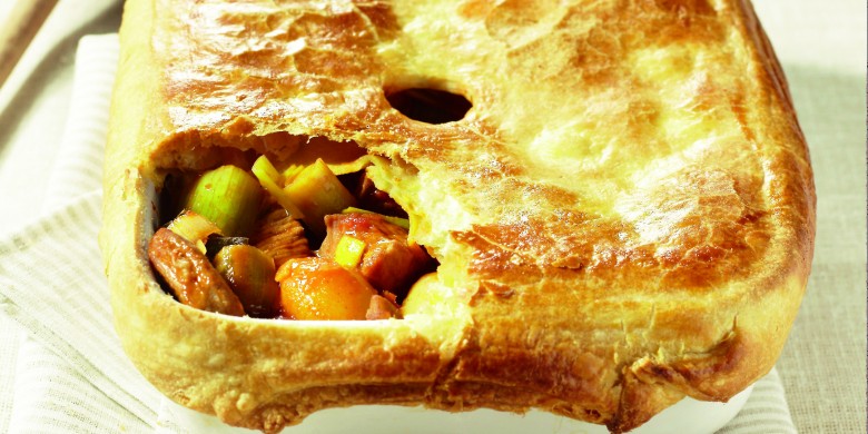 Hamlapjes met tomaat en prei uit de oven