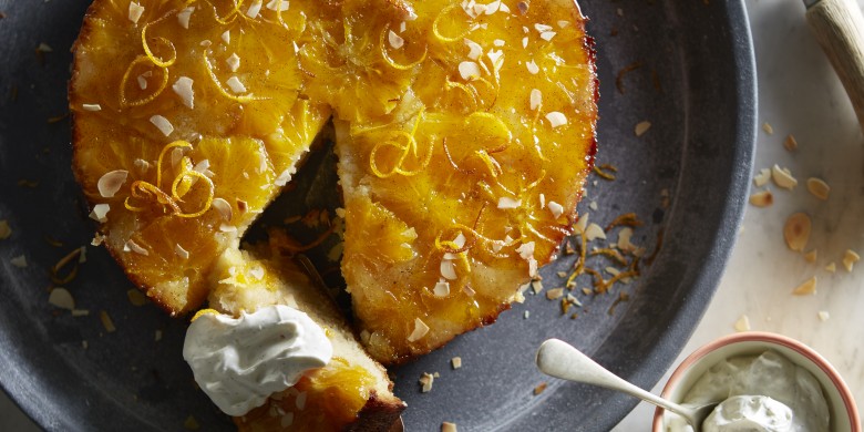 Sinaasappeltaart met vanilleroom