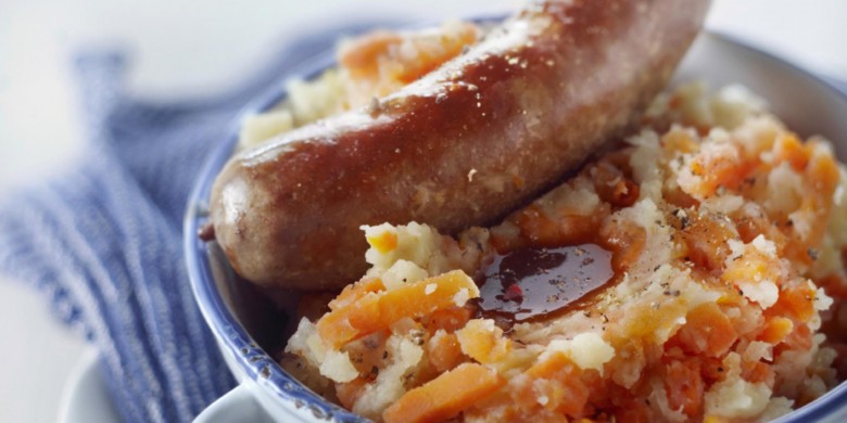 Hutspot met runderbraadworstjes