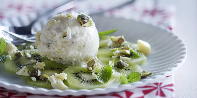 IJsdessert met kiwi