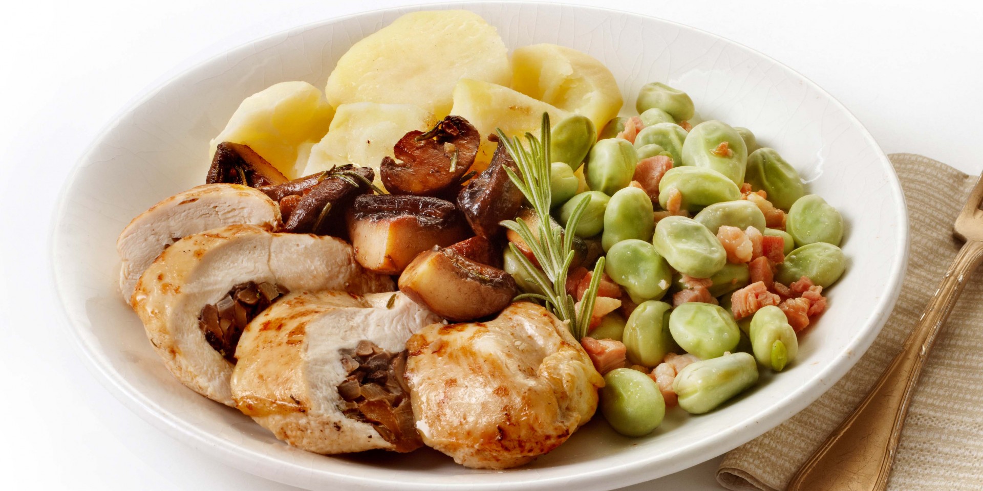 Kipfilet met kastanjechampignons