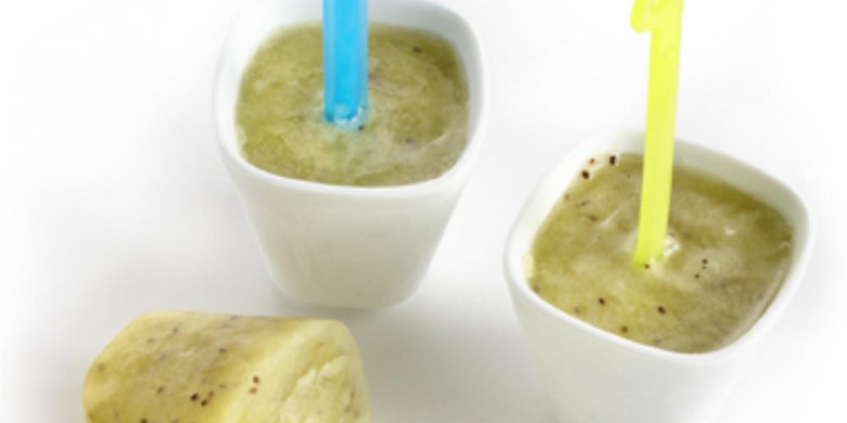 Kiwi met gemberijsjes