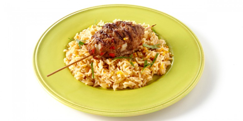 Köfte met oosterse pilav