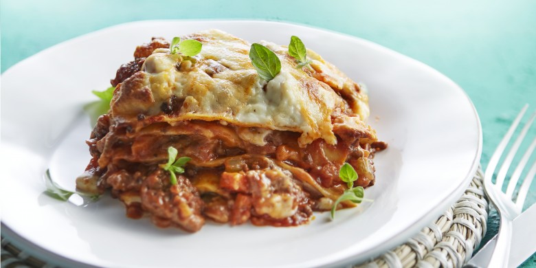 Lasagne al forno met worstvlees