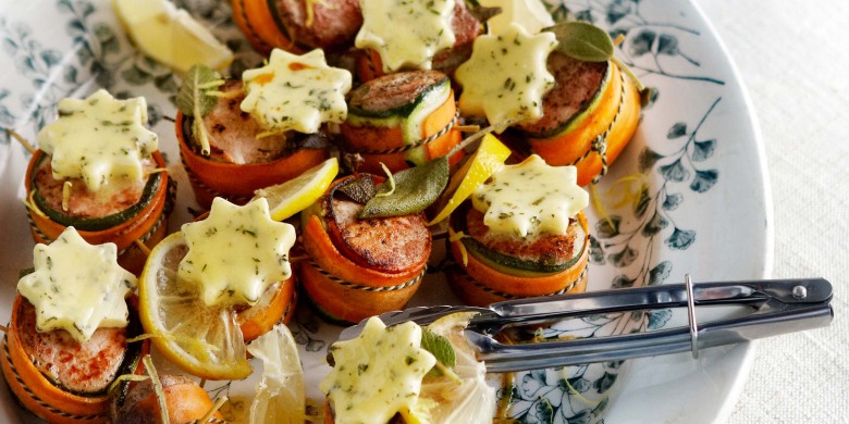 Medaillons met citroenkruidenboter