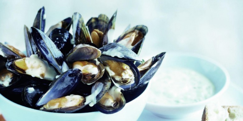 Mosselen met remouladesaus