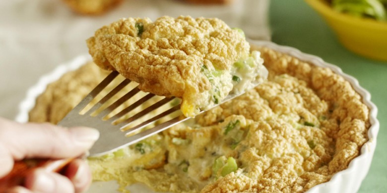 Omelet uit de oven met 2 soorten kaas