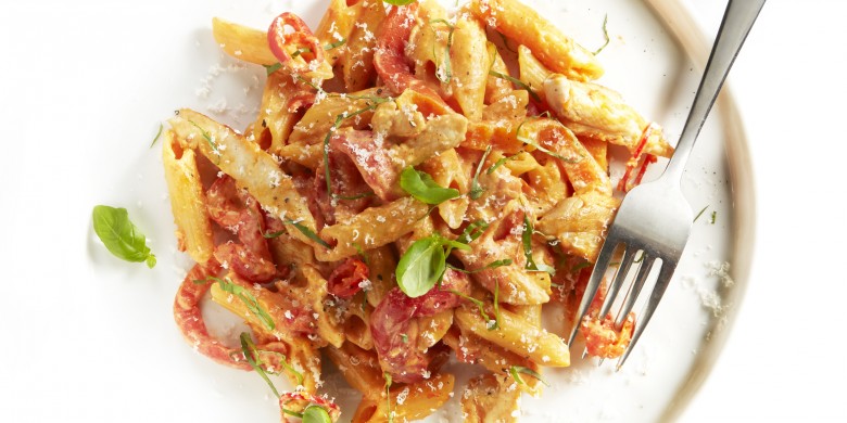 ‘One pot pasta’ met kip