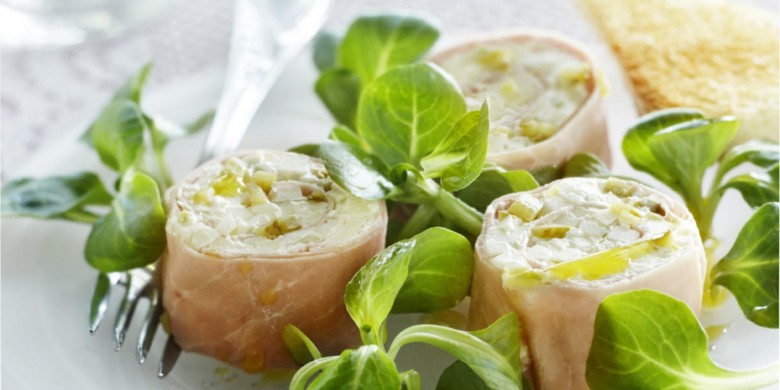 Salade met hamterrine