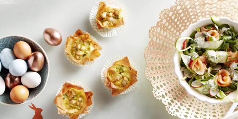 Filodeegtaartjes met kip