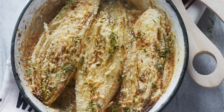 Gegratineerde witlof