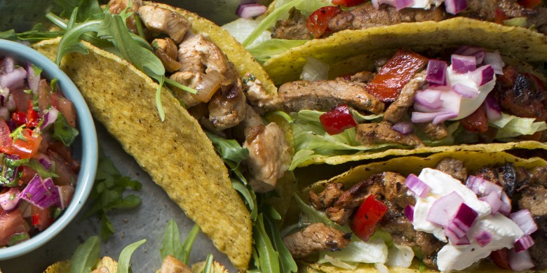 Taco's met kruidige varkenshaas