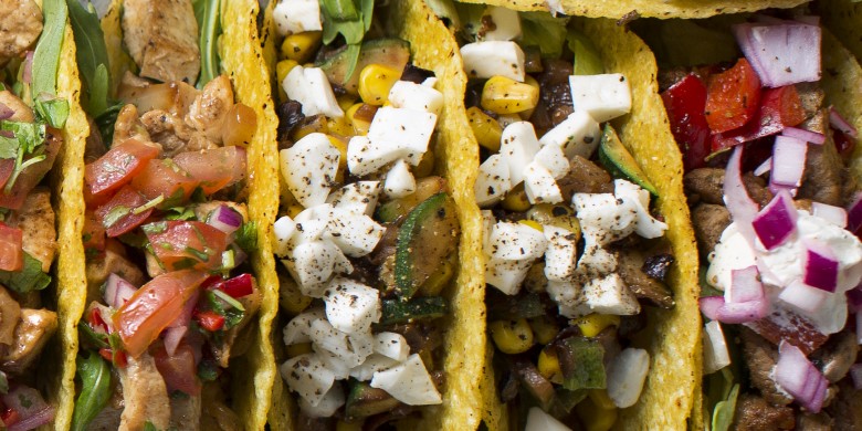 Taco's met mais en mozzarella