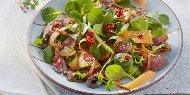 Thaise biefstuksalade