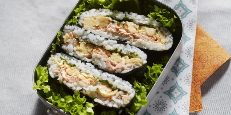 Japanse rijstsandwich