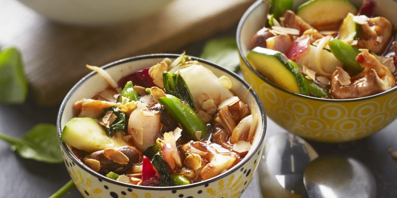Groentewok met naanbrood