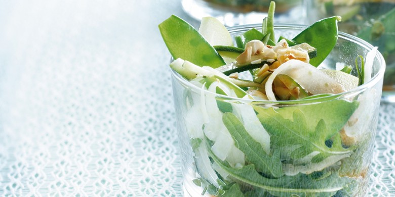 Groene salade met appel-balsamico&shy;dresssing