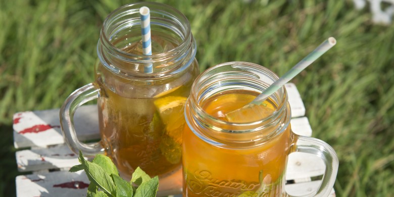 Rooibos-ijsthee met gember en citroen