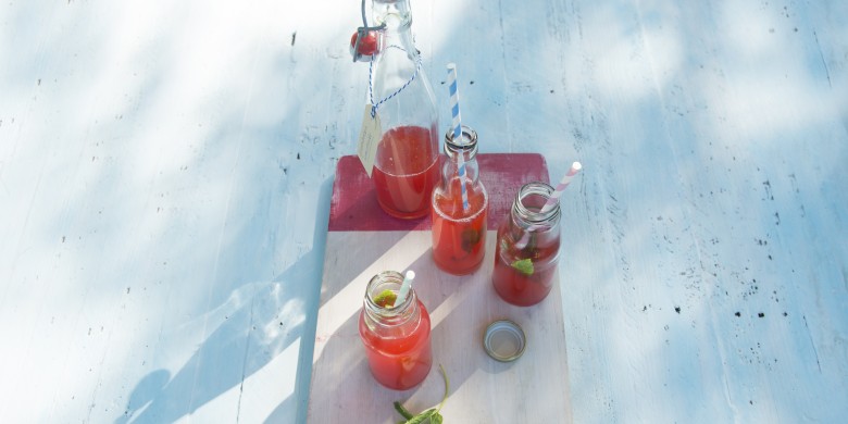 Frambozen-citroenlimonade