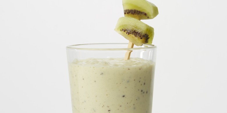 Milkshake met kiwi en citroen