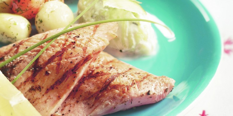 Gegrilde zalmforelfilet