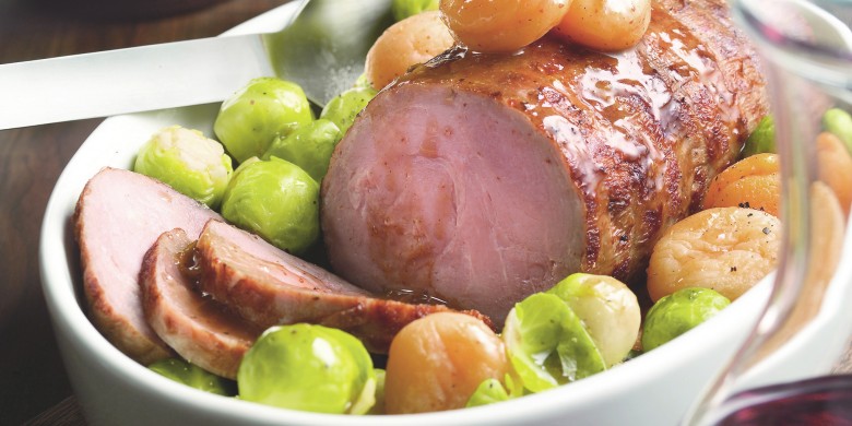 Rollade met sinaasappel-abrikozensaus