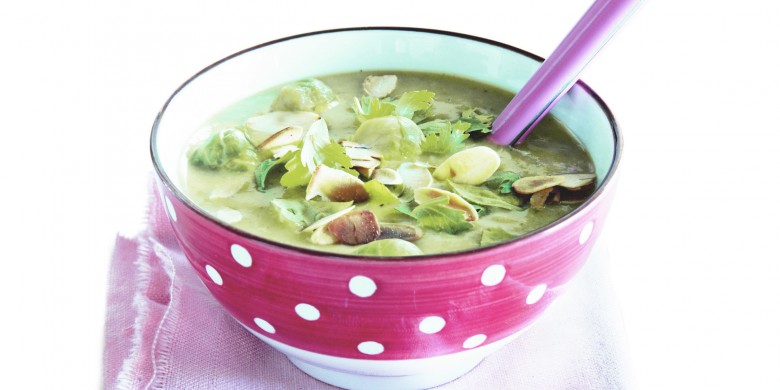 Romige spruitjessoep