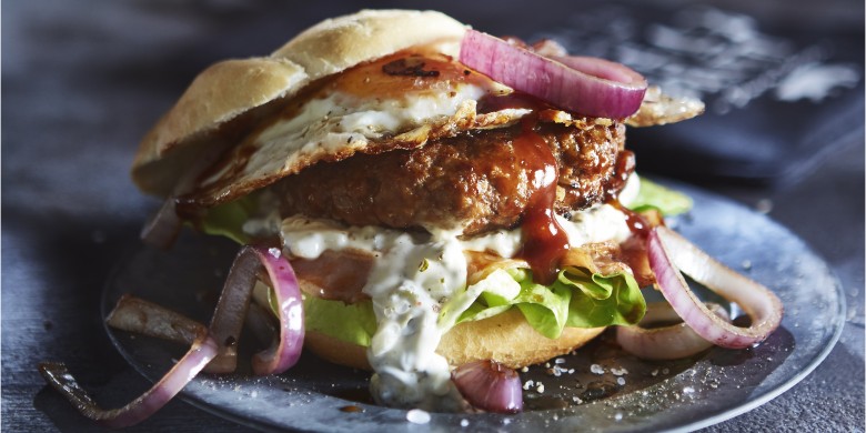 Dubbeldikke megaburger