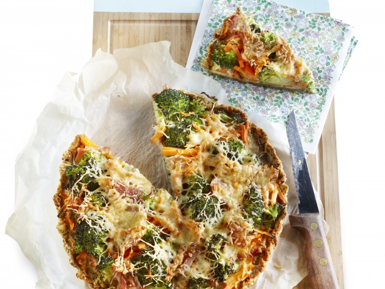 Quiche met boerenkaas en spek
