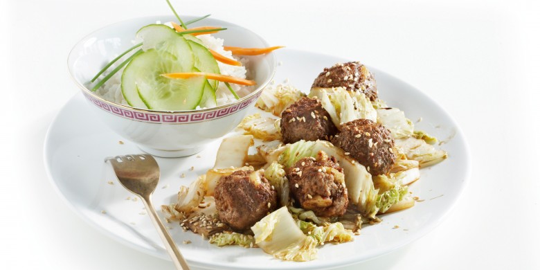 Chinese kool met gehaktballetjes