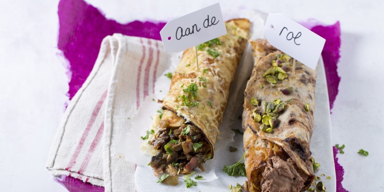 Pannenkoeken champignonrol