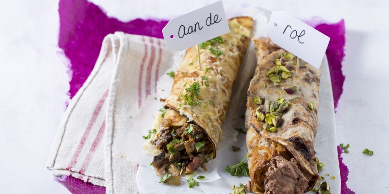 Pannenkoeken chocoladerolletjes