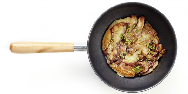 Pannenkoekjes met paddenstoelen