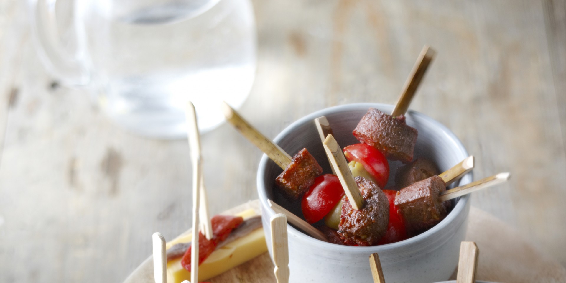 Pincho chorizo y aceituna