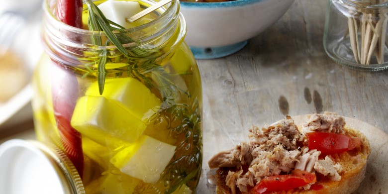 Queso en escabeche