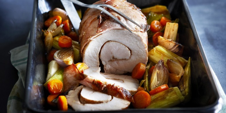 Rollade met bacon en ui